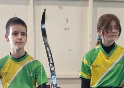Championnat de France Jeune en salle tir à l arc 2025/ archers de la jeune Loire