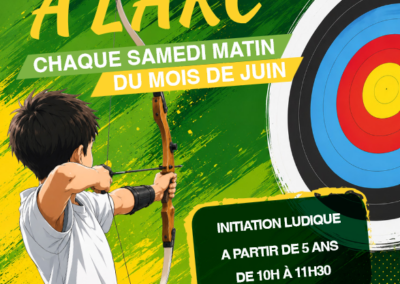 Découverte du tir à l'arc, juin 2026